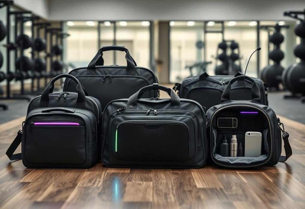 Gym Bags with Tech