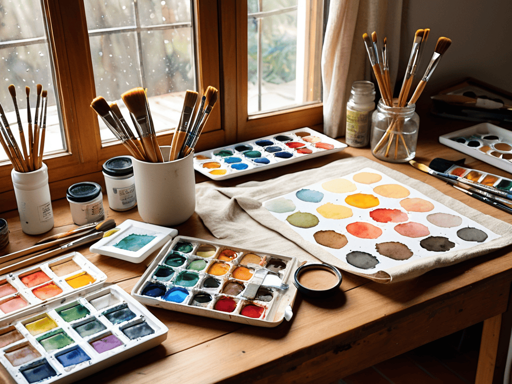 A Beginner's Guide to Basic Watercolor Techniques 4 Embracing the World of Watercolors