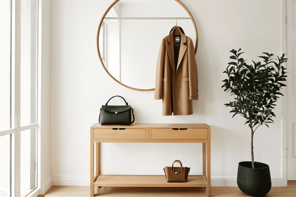 how to create a minimalist entryway