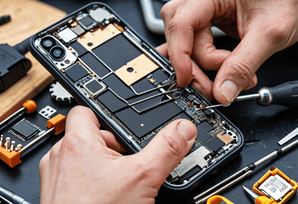 Flipping Phones for Profit concept