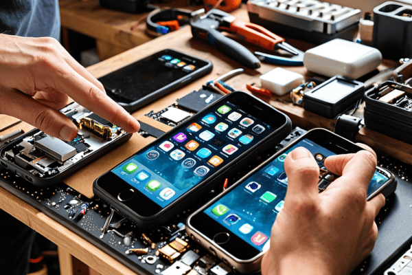 Flipping Phones for Profit concept