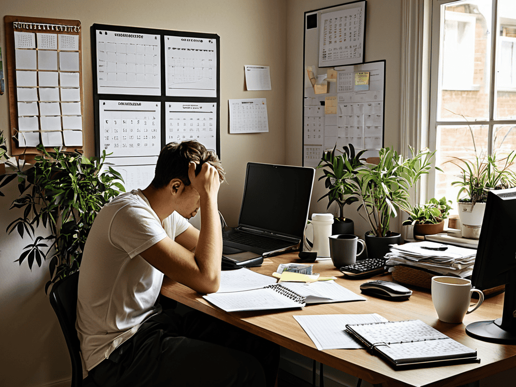 Productivity Dysmorphia concept illustration