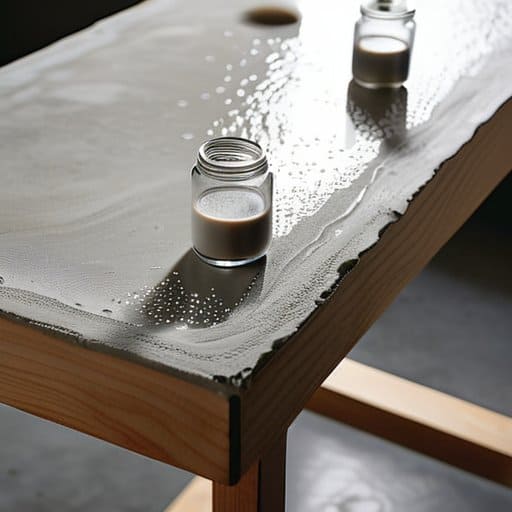 Wrapping It All Up: polished concrete tabletop