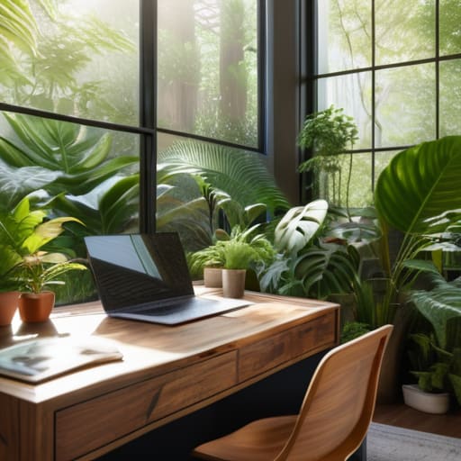 Designing a biophilic office "biomes" workspace.