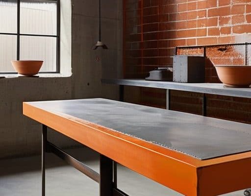 Industrial strength DIY concrete furniture casting design