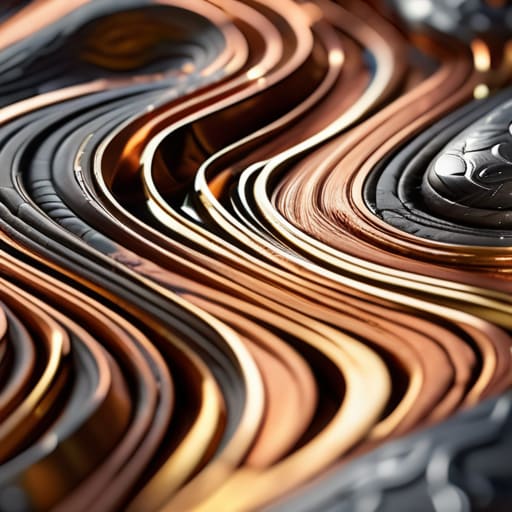 Mokume-Gane Diffusion Binding layered precious metals.
