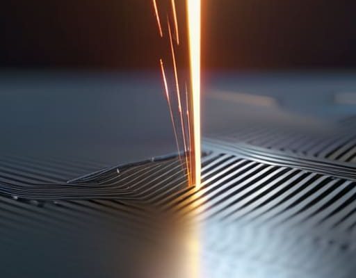 Laser Ablation Surface Texturing precision physics photograph.