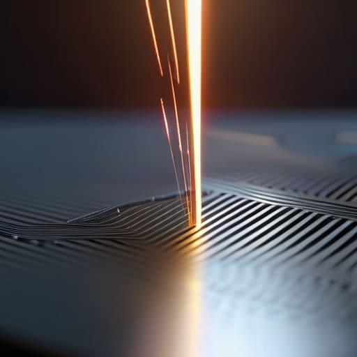 Laser Ablation Surface Texturing precision physics photograph.