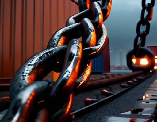Supply Chain Black Swan Contingency concept.